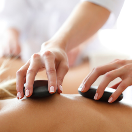 Hot-stone massage