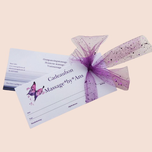 Cadeaubon massage aan huis